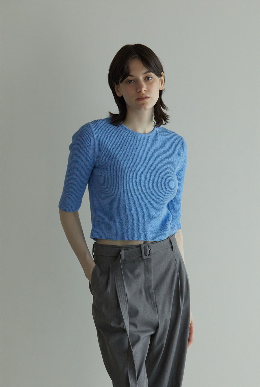PAGE KNIT TOP (BLUE)