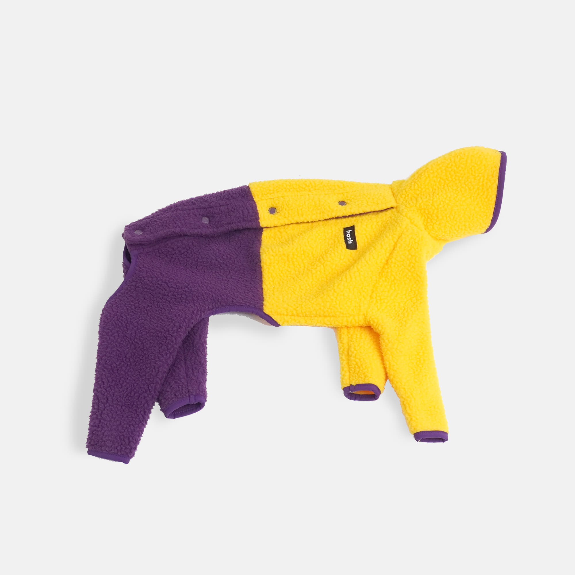 Mars Half Fleece Jumper Yellow/Purple