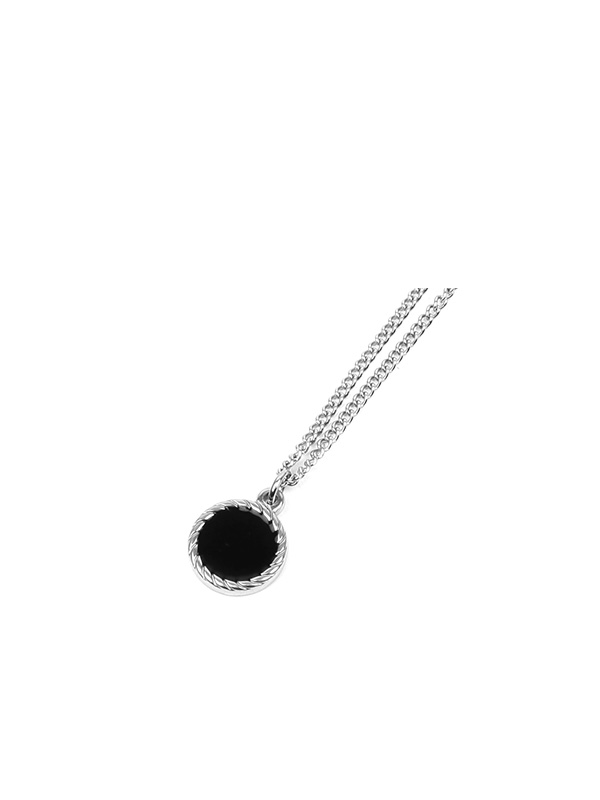 black circle necklace