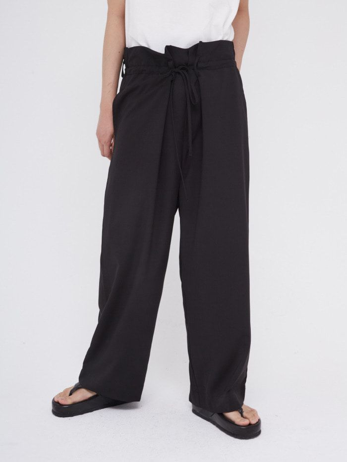cozy string wide pants (2 color) - UNISEX