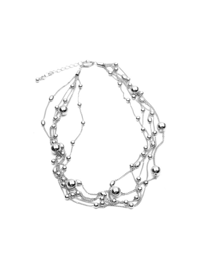 multi sphere chain necklace (2 color)