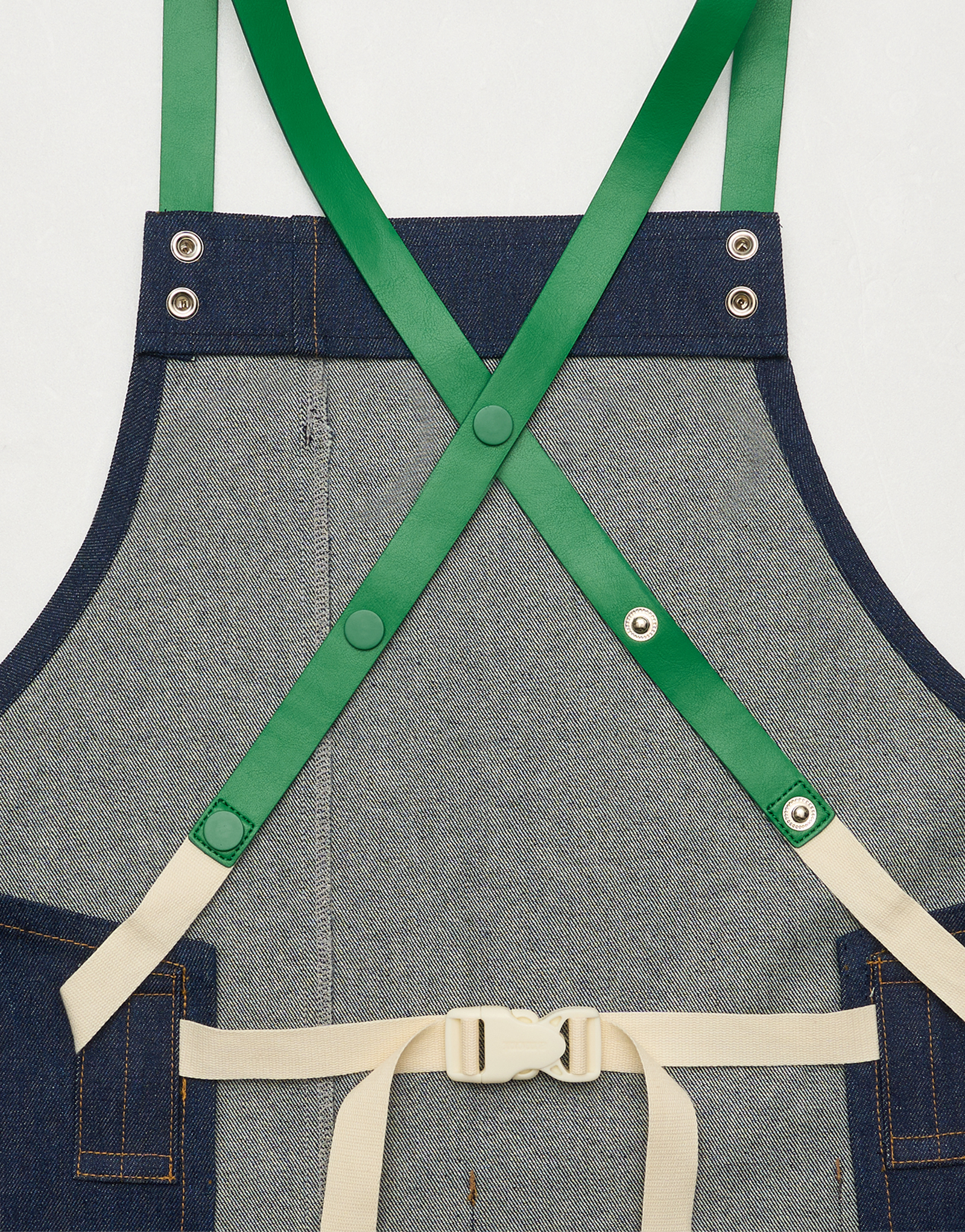 Eco-friendly vegan leather X apron strap #AA2041