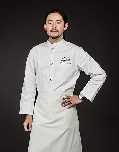 Organic cotton single chef j.k #AJ1458 White