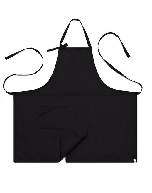 (AA1414) basic chest apron - black