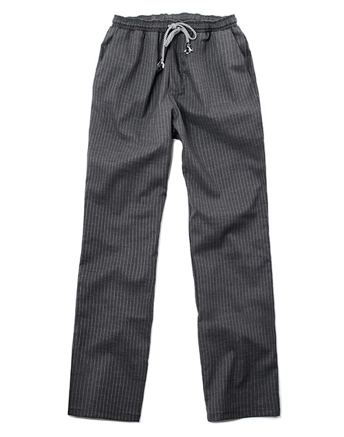pencil striped chef pants charcoal #AP1665