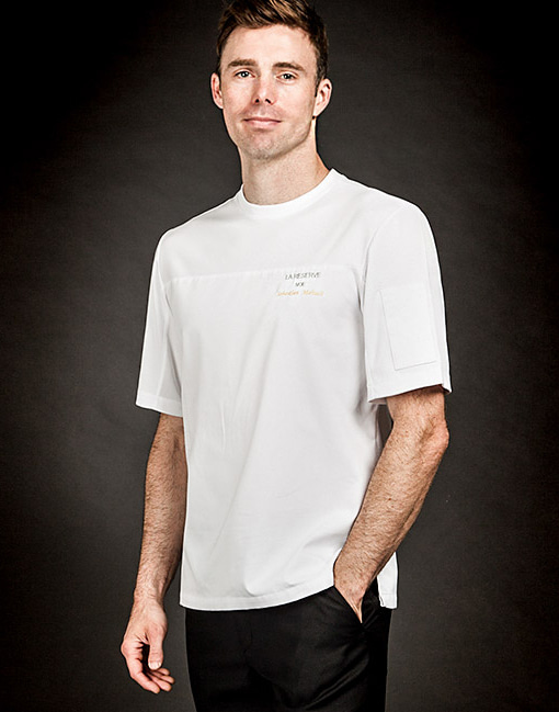 (AT1691) wind classic chef shirts - white