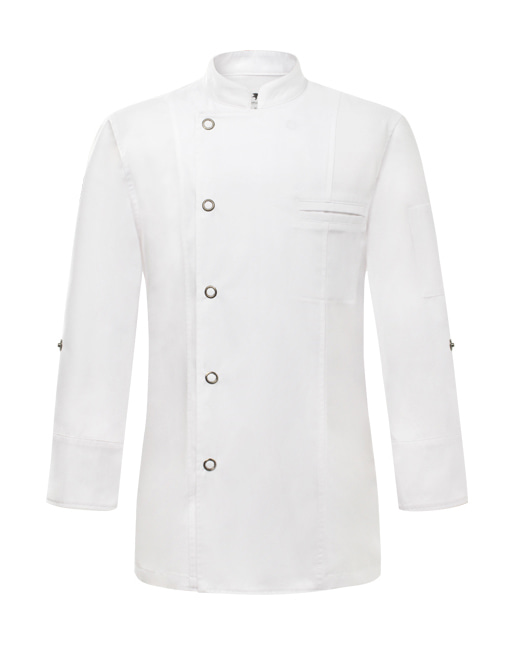 British chef coat #AJ1717 White