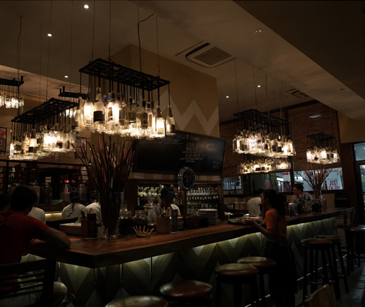 A trendy gastrobar with the western style on a Balinese style,Spice by Chris Salans.