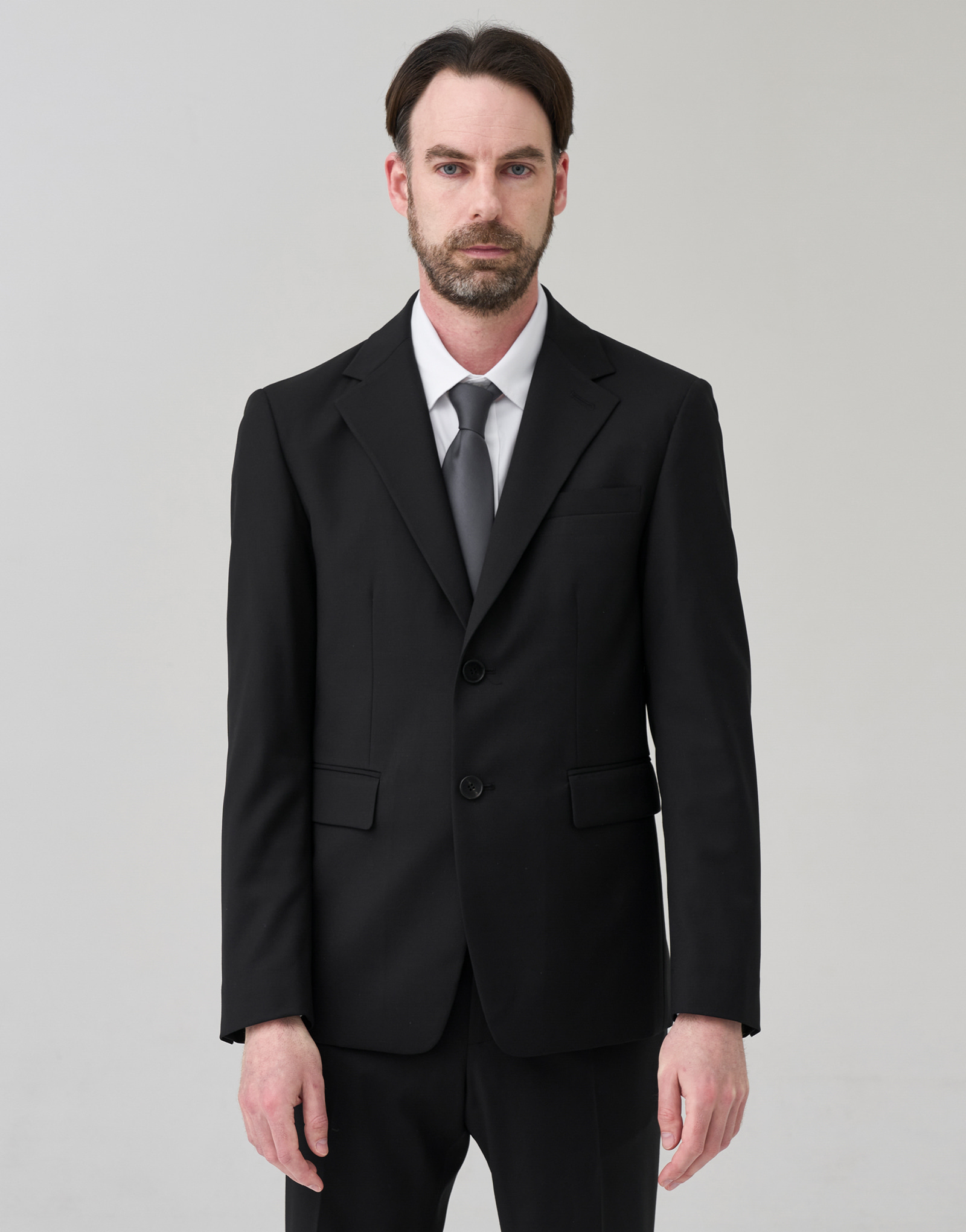 Tailored suit single jacket #AD2028 Black
