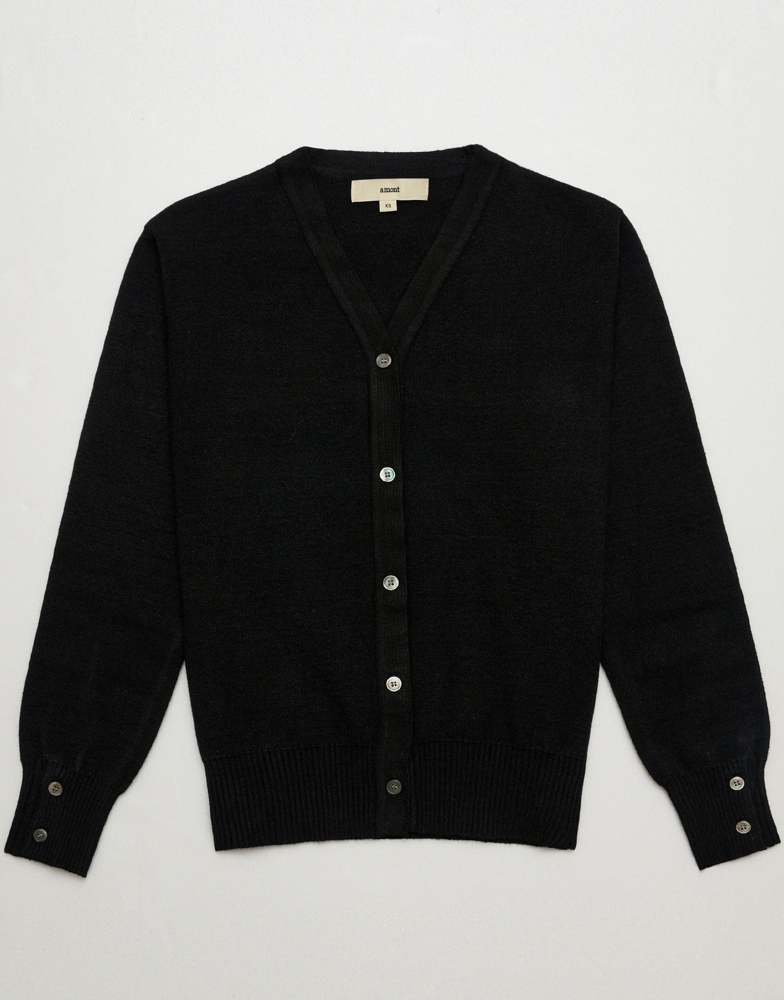 Modern jacquard knit warm cardigan #AC2018 Black