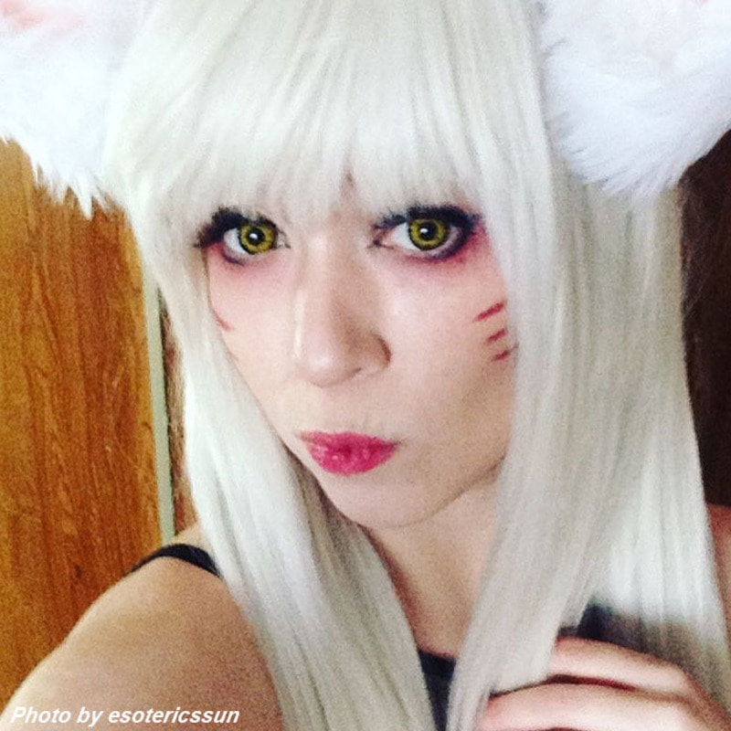 Black wolf 43 colored contacts