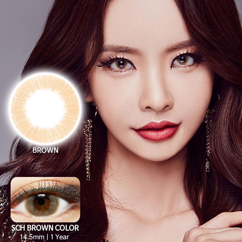SCH Brown colored contacts