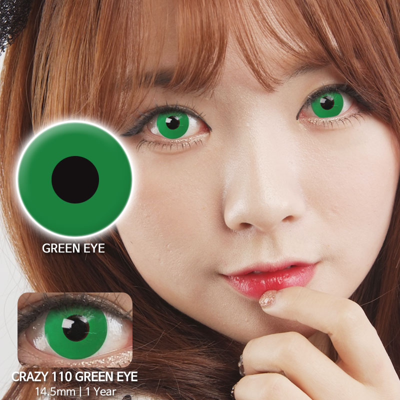 Green 110 colored contacts