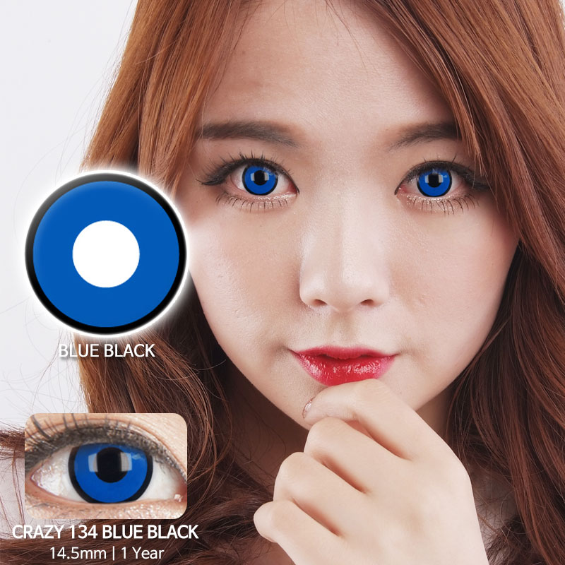 Blue black 134 colored contacts