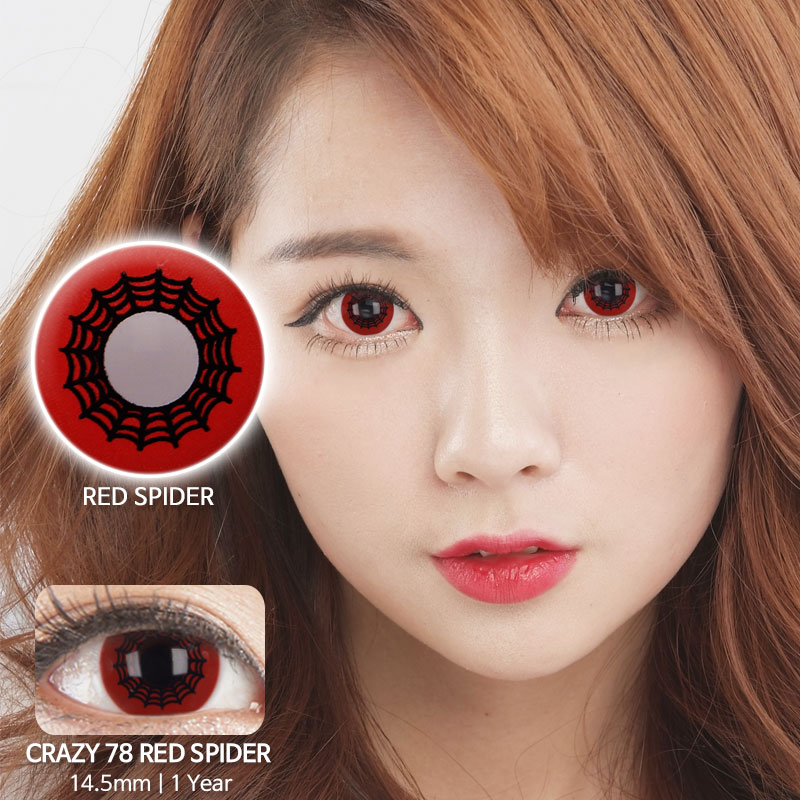 Red Spider 78 colored contacts