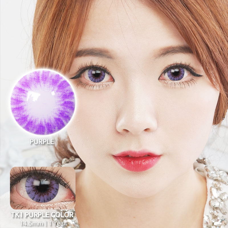 TK1 PURPLE colored contacts