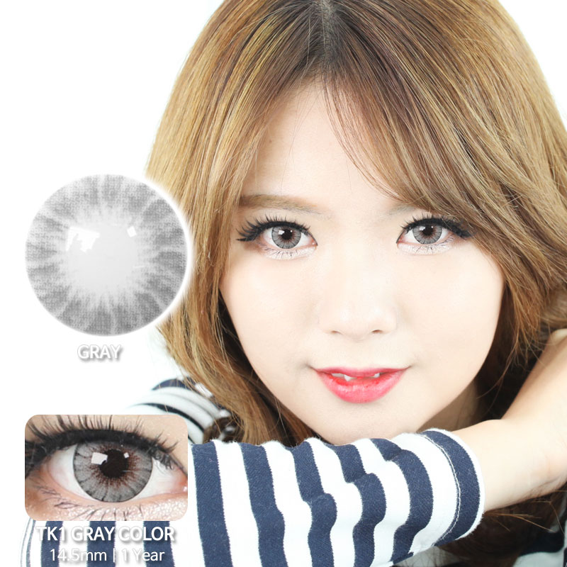 TK1 GREY colored contacts
