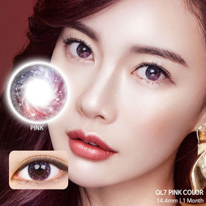 QL7 Pink colored contacts