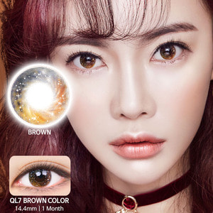 QL7 Brown colored contacts