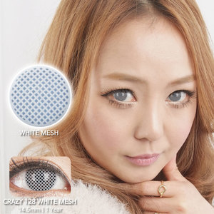 White Mesh colored contacts