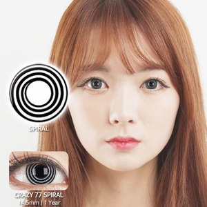 Spiral 77 colored contacts