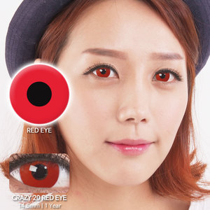 Red eye 20 colored contacts