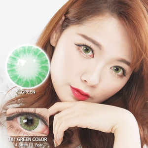 TK1 GREEN colored contacts