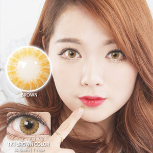 TK1 BROWN colored contacts