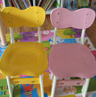 사과모양 고급형 다빈치 유치원책상용 의자 - 의자 단독상품