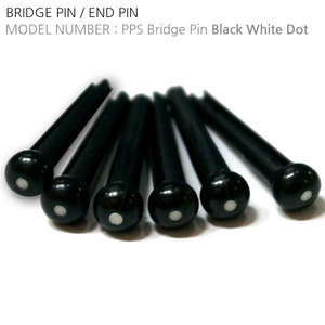 PPS Bridge Pin Black White Dot