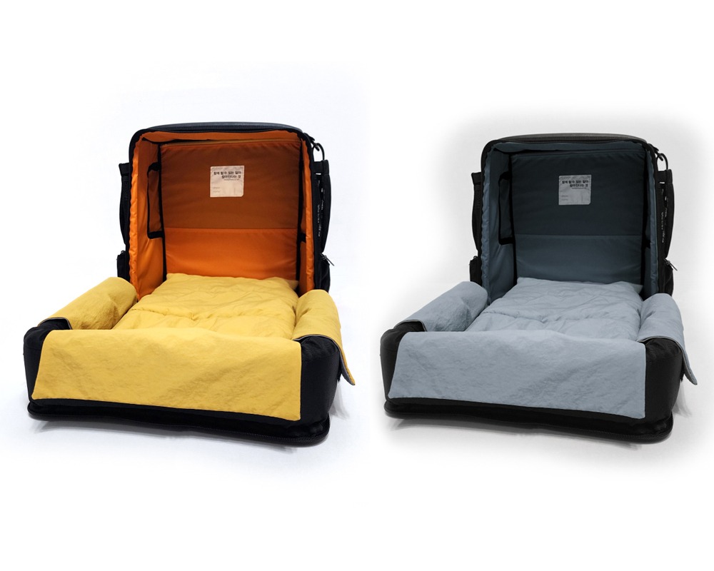 인사이드독앤캣 쿠션백팩 - 삼면 쿠션공간확장형 이동가방