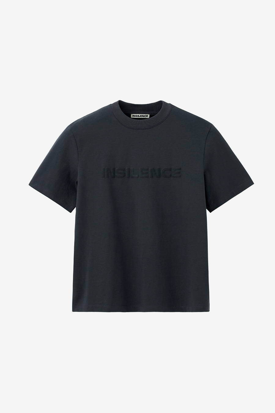 엠보싱 로고 티셔츠 CHARCOAL