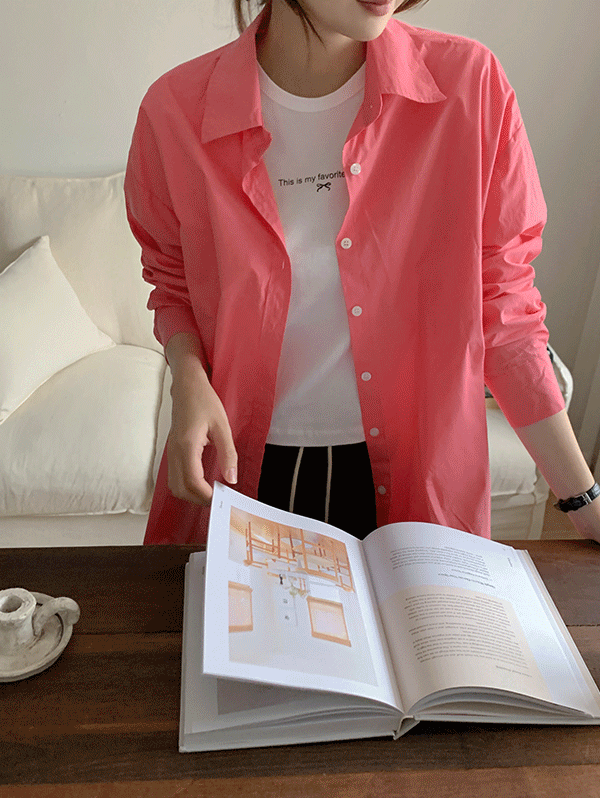 멜리브 코튼 루즈핏 셔츠 - sh(5color)로빈유