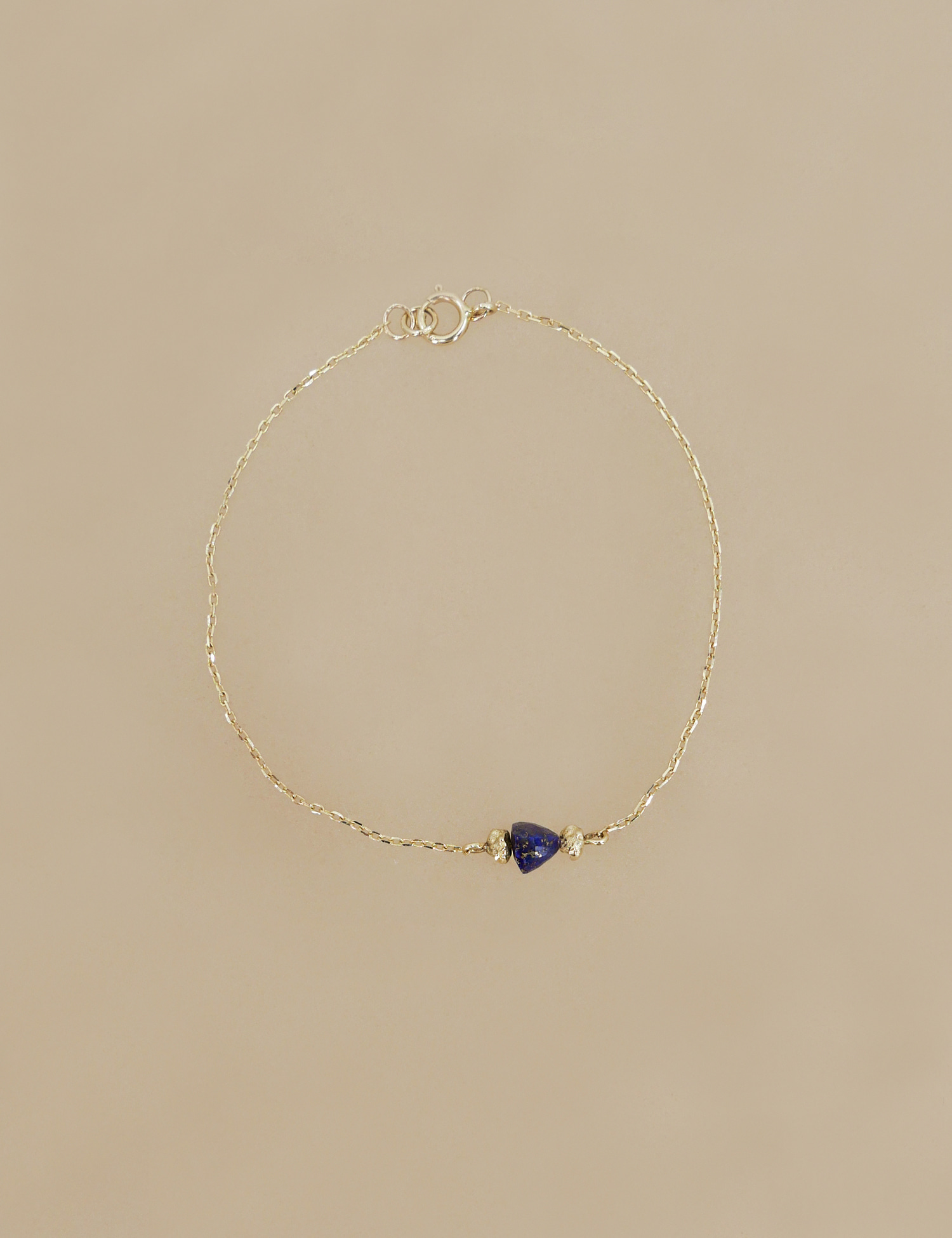 [Fine Jewelry] Lapis Lazuli 14-karat Yellow Gold Bracelet