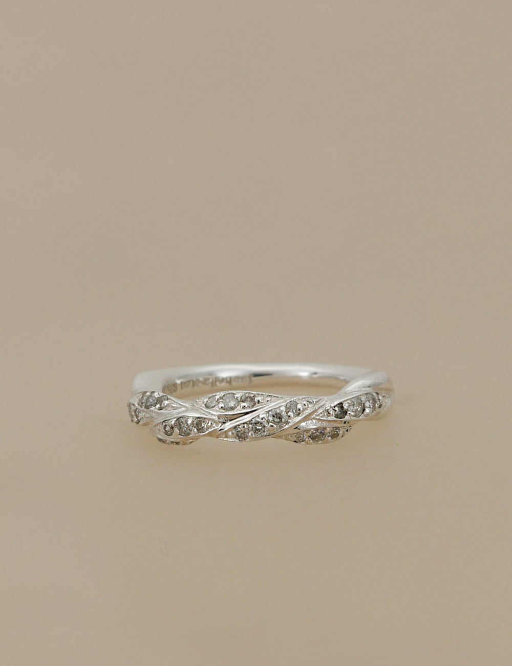 Modern Knot Diamond Ring