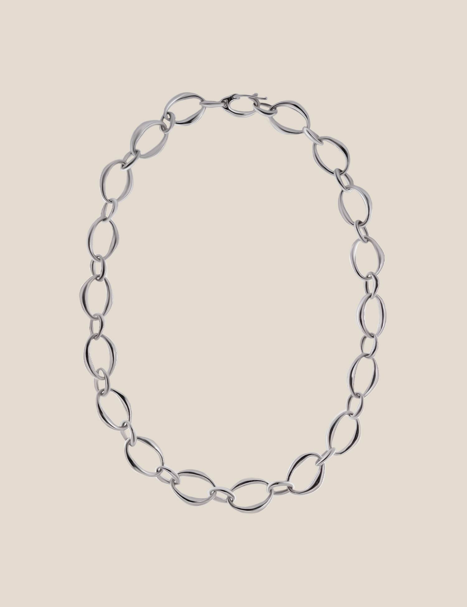 Large Form Link Necklace