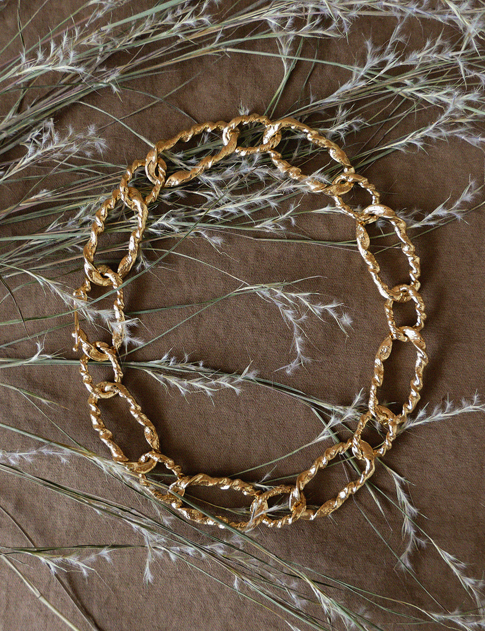 Twist Chain Chunky Necklace / Gold
