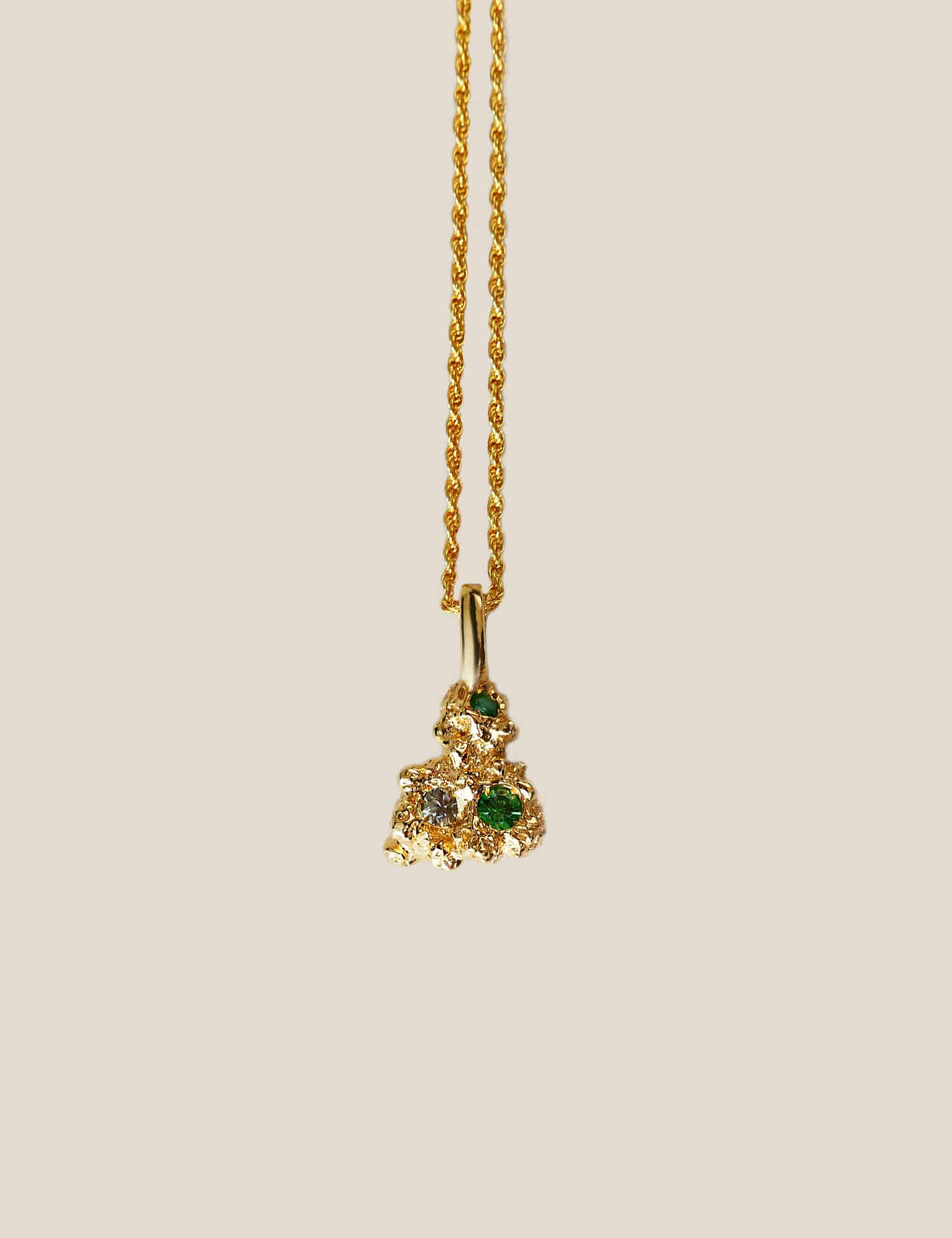 Green Galaxy Necklace
