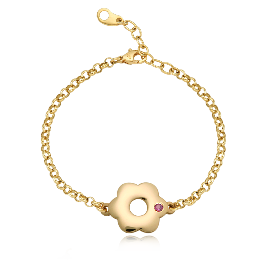 14K / 18K Gold Donut Flower Bracelet