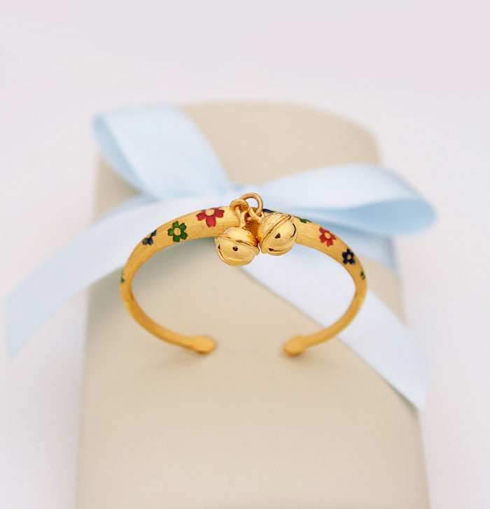 JHB Gold Plated Beads Bracelet For Women And Girls