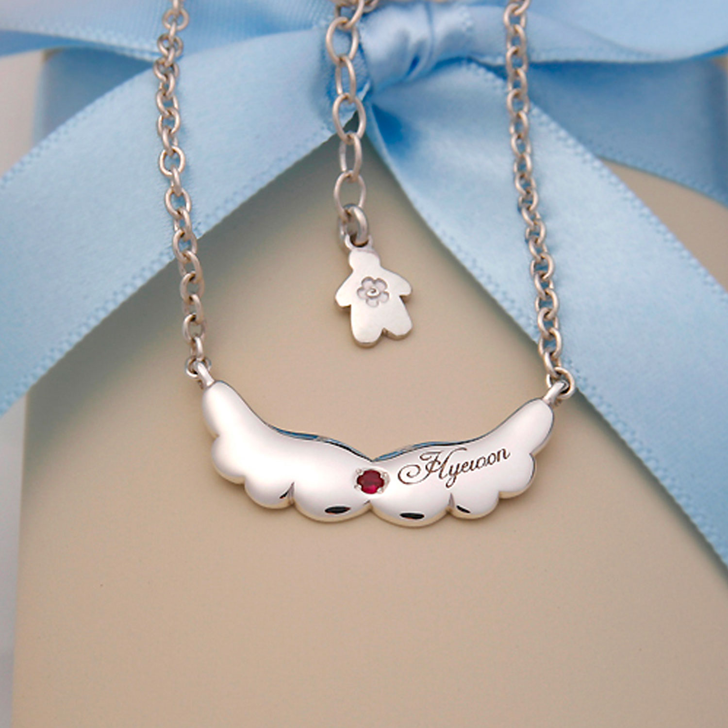 Angel Wing Necklace by Tiffany Rice | Sterling Silver Pendant