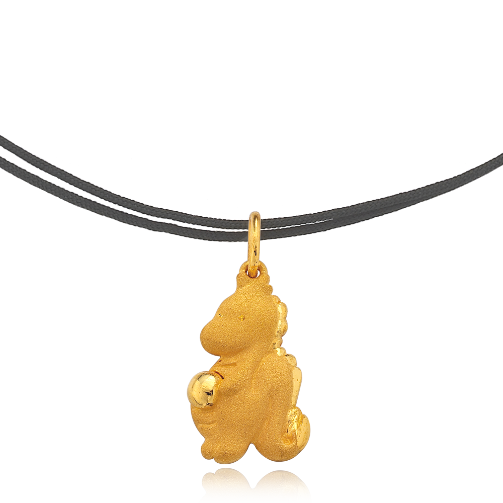 Pure gold 3.75g Oriental Zodiac Dragon Necklace