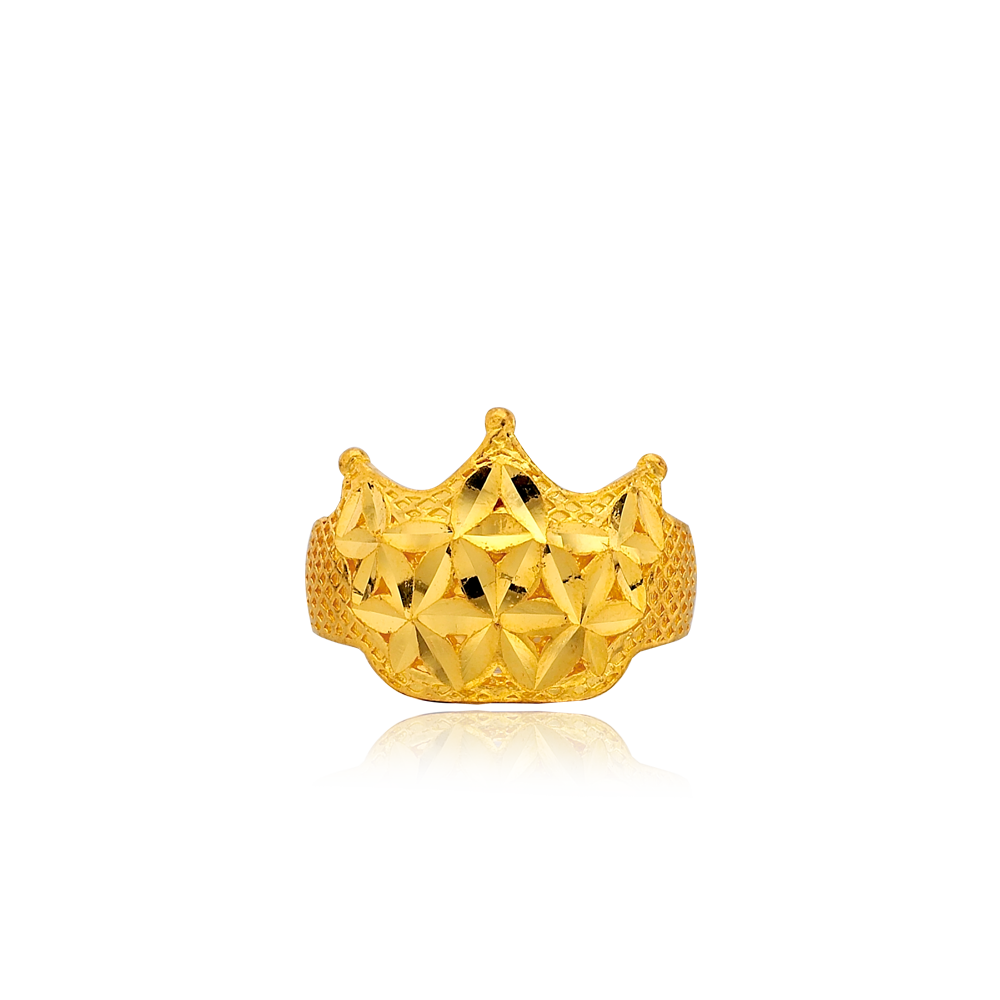 Pure gold 3.75g tiara The first birthday baby ring