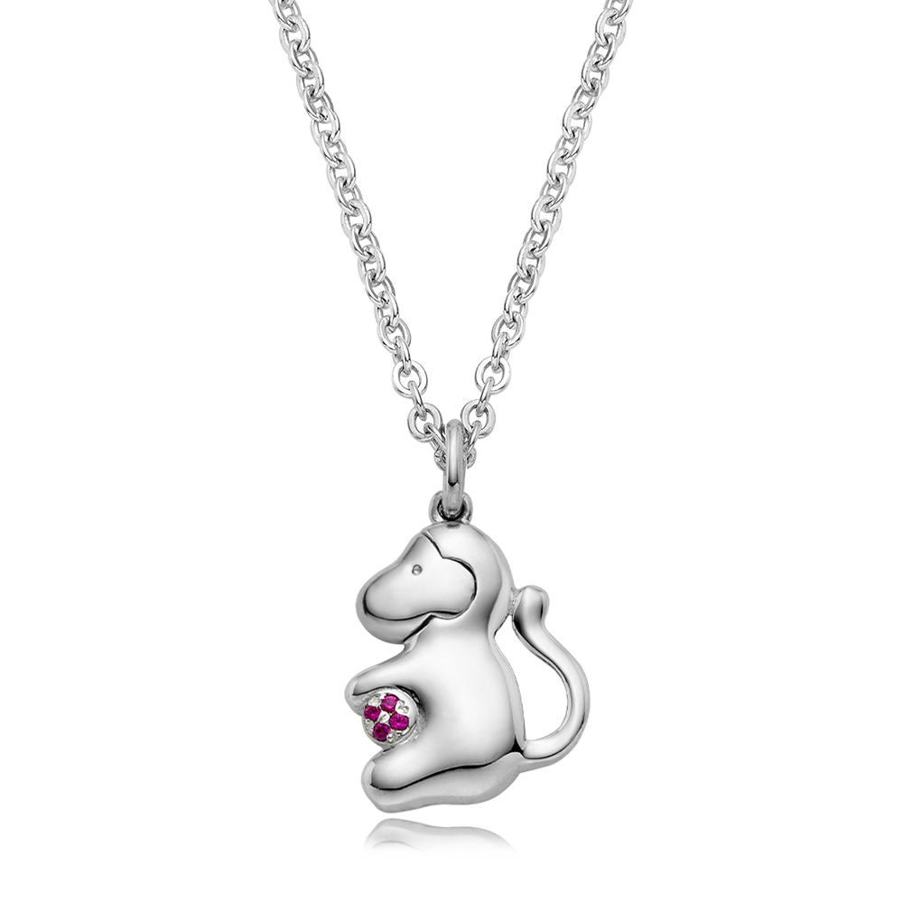 2023 children&#039;s day gift Child monkey ring silver necklace-surprise sale