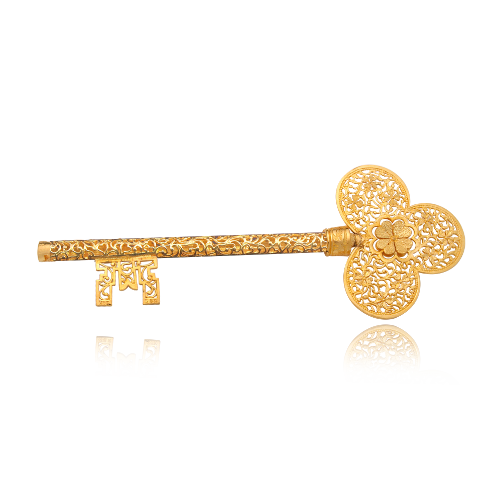 3.75g pure gold lucky clover key