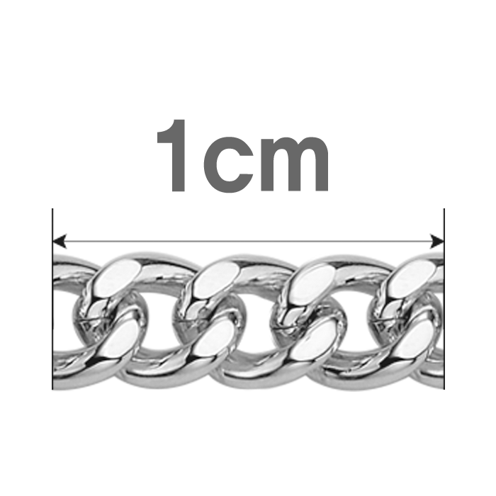 Silver 4.0 Curve Chain 1cm Extension Select as many as the length to add