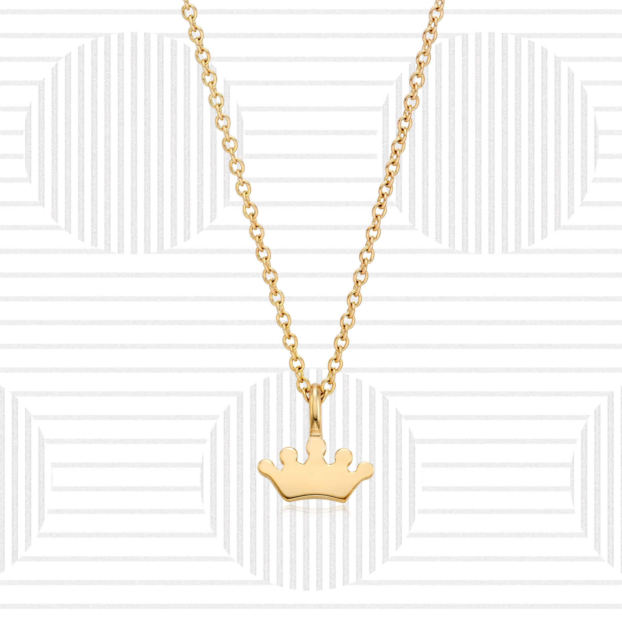 14K/18K Gold Caille Wish Necklace-Crown I wish you to be the best