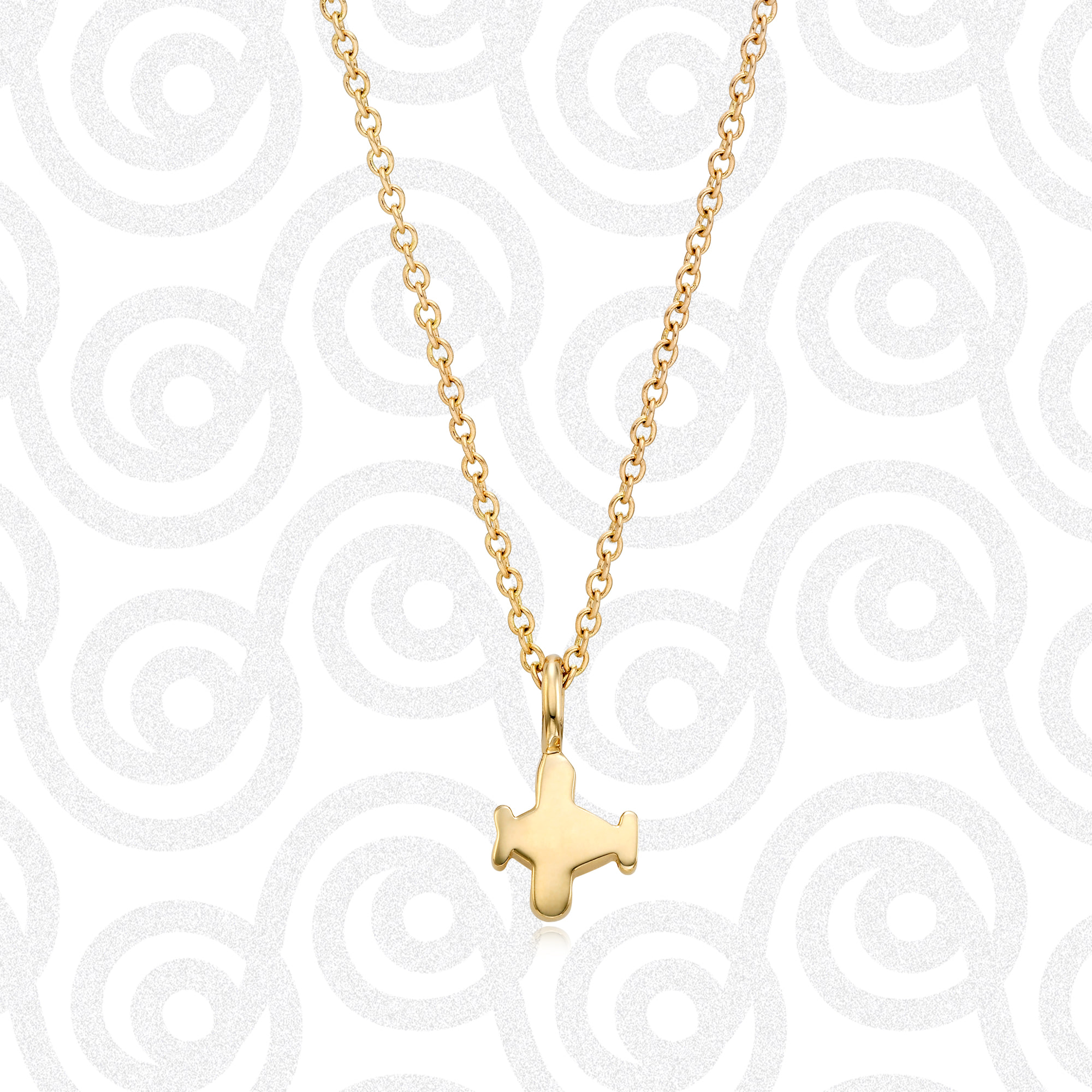 14K/18k Gold Kaiu Hope Necklace - Airplane Necklace