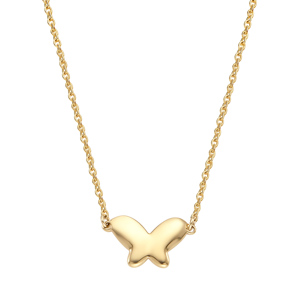 14K / 18K Gold Baby Butterfly  Necklace