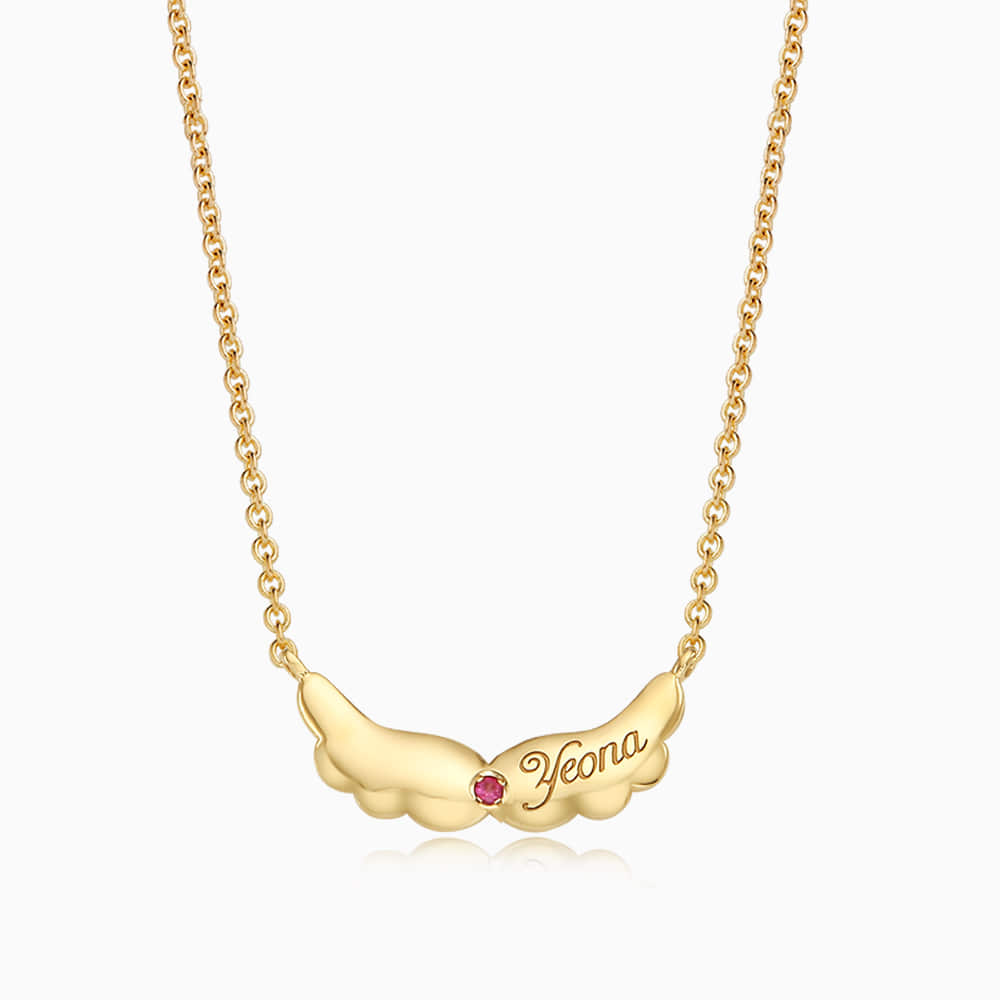 14K / 18K Gold Baby Angel Necklace